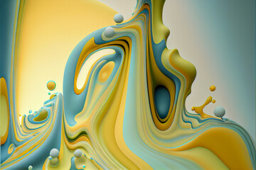 Abstract Background of Fluids Mixing Together. Generative ai
