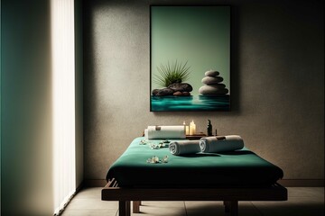 Experience Serenity: Relaxation and Wellness Promotions with a Tranquil Spa Scene