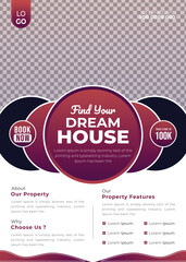 Dream House Sale Building, Apartment Sale Flyer for Real Estate Agent