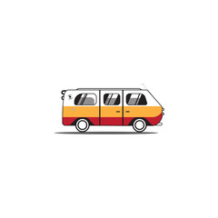 bus car illustration bus icon bus car logo
