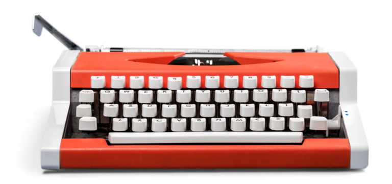 Antique old vintage retro typewriter