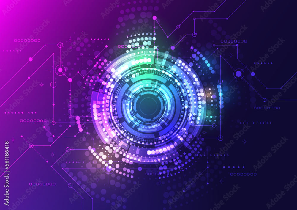 Poster communication information network technology concept background image