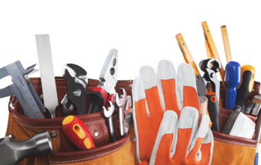 Big plastic bag with different Work Tool