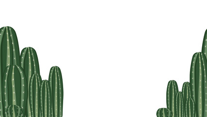 Cactus plants vector design illustration isolated on PNG white transparent background wallpaper