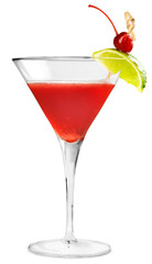 Fresh tasty colored cocktail with fruit - obrazy, fototapety, plakaty