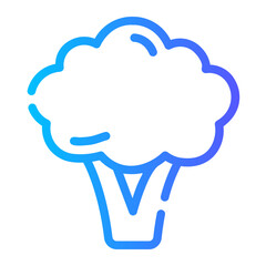 vegetables gradient icon