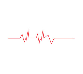 Heartbeat electrocardiogram vector background design.