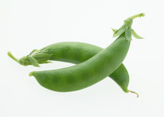 スナップエンドウ　白バック　イメージ