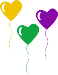 mardi gras star balloon decorations