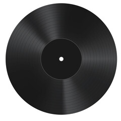 Illustration of a Vinyl Record on PNG white transparent background