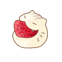 いちご大福ねこ