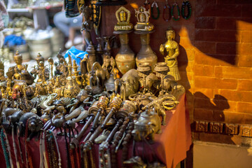 Souvenir shop in Bhaktapur durbar square, Nepal