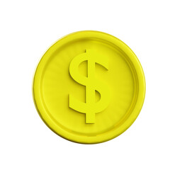 golden dollar sign 3D illutration