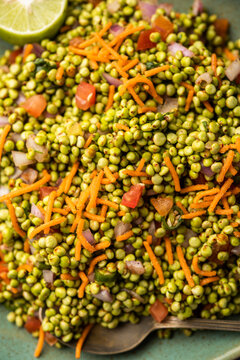 Hurda Ponkh Bhel made using Tender Jowar is a traditional savory snack from india