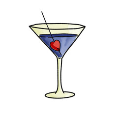 summer drink line art clip art