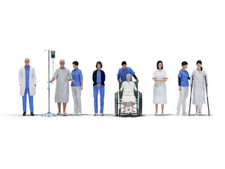 医療従事者と患者