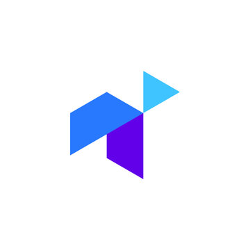  1 One T letter with an Arrow Logo Design Vector