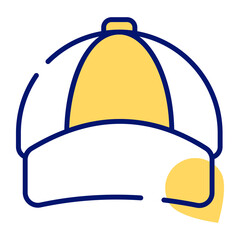 An icon of p cap in modern style, sports accessory vector