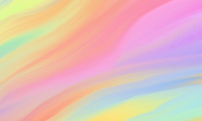 Abstract colorful rainbow watercolor brush painting soft background