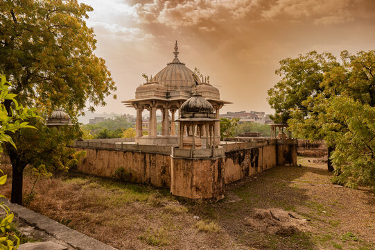 Maharani Ki Chhatriya, City Jaipur, State- Rajasthan, Date 1 March 2022. Early morning photo