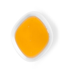 Fresh cream and sauce in bowl