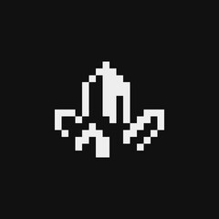 Сrystals emoji. Precious stone pixel art icon. Isolated vector illustration. Game assets 8-bit sprite. Design stickers, logo, mobile app.