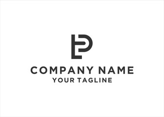 Fototapeta na wymiar initial Letter TP Logo Design Vector