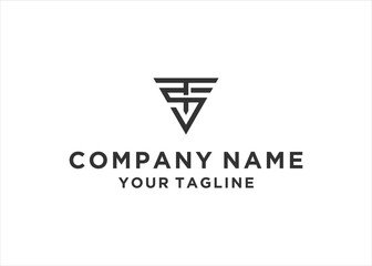 initial Letter TS Logo Design Vector