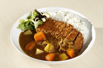 Pork katsu with creamy japanese curry