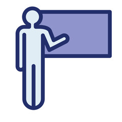 presentation filled line icon