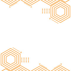 modern geometric hexagonal frame design