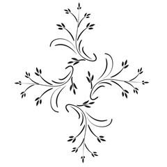 black and white frame vector set illustration