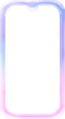 Dreamy color phone 3d frame line art