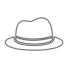 Hat, homburg, icon