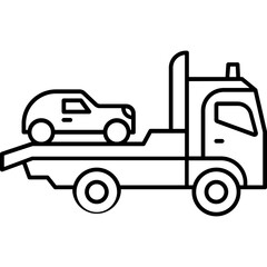 Vehicle lifter truck Trendy Color Vector Icon which can easily modify or edit

