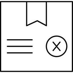 Cancelled parcel Trendy Color Vector Icon which can easily modify or edit
