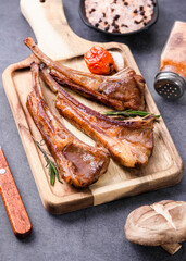 grilled pork loin with vegetables