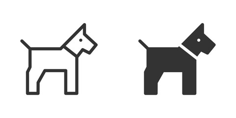 Dog icon. Simple design. Vector illustration.