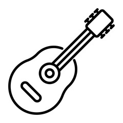 Beautiful vector design of guitar, musical instrument icon