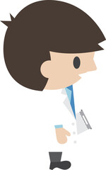 Obraz premium Doctor cartoon character