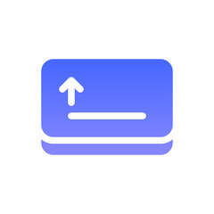 shift flat gradient icon