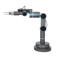 Futuristic  robot arm holding.3D rendering