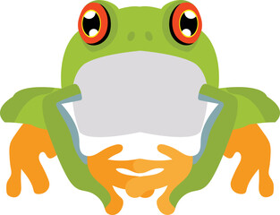 Frog vector image or illustration.