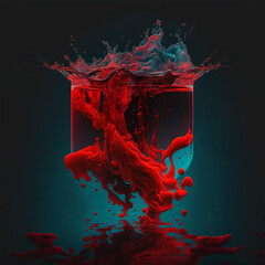 Dynamic Ink Movement Underwater