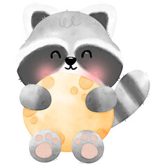 Cute Raccoon illustration