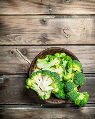 Broccoli in a bowl.