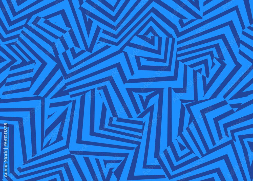 Poster abstract background with seamless dazzle camouflage pattern