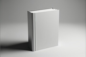  Book white Mockup. 3D illustration. Mockup template, ai generated