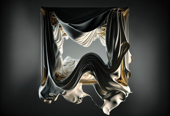 Generative AI.   Fabric in a room No.39