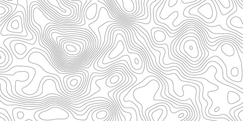Topographic map background geographic line map with elevation assignments. Modern design with White background with topographic wavy pattern design.paper texture Imitation of a geographical map shades